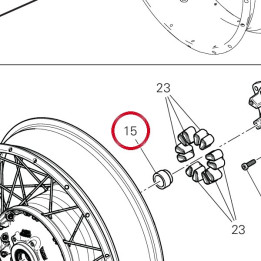Entretoise 71316291AA — réf. 71316291AA | Ducati Store