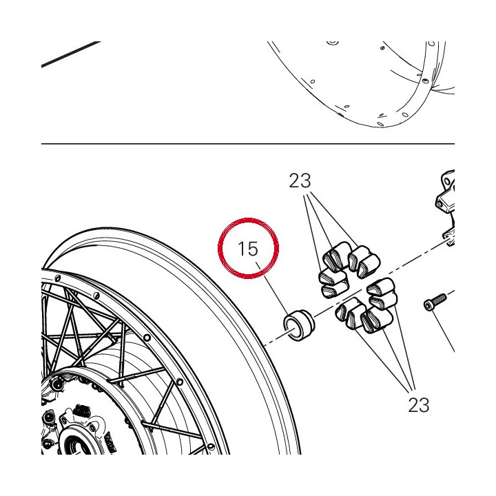Entretoise 71316291AA — réf. 71316291AA | Ducati Store