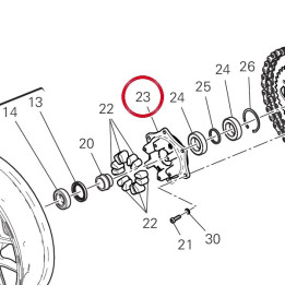 Bride Porte-Couronne — réf. 16018101A | Ducati Store