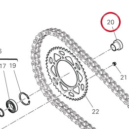 Entretoise 71316301AA — réf. 71316301AA | Ducati Store