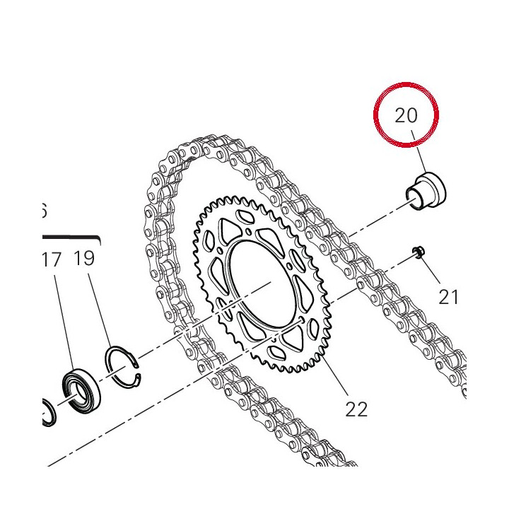 Entretoise 71316301AA — réf. 71316301AA | Ducati Store