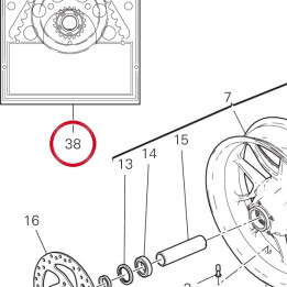 Kit transmission secondaire — réf. 67621471A | Ducati Store