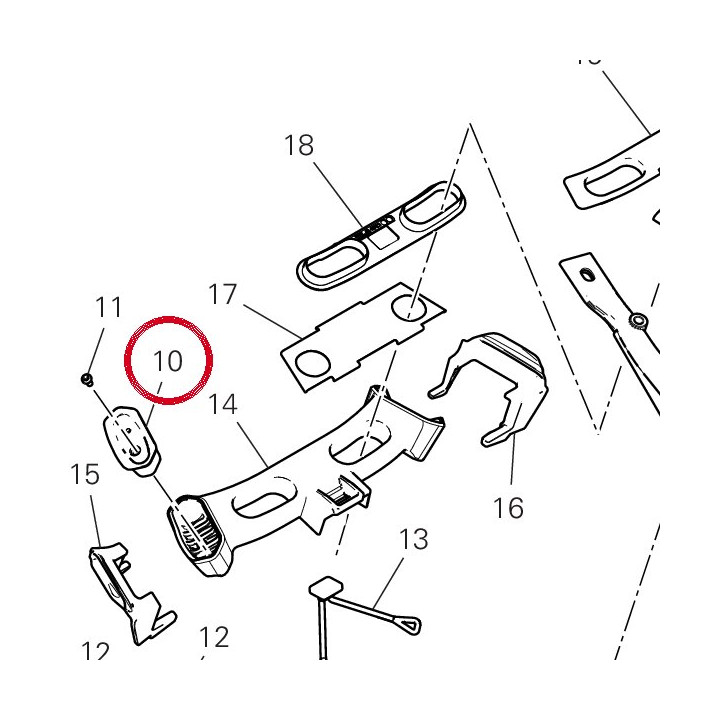 Logement valise laterale — réf. 76414471AA | Ducati Store