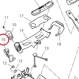 Caoutchouc droite 76417871A — réf. 76417871A | Ducati Store