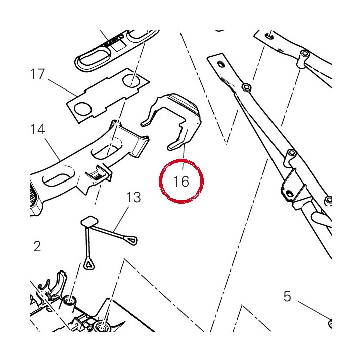 Caoutchouc gauche 76417861A — réf. 76417861A | Ducati Store