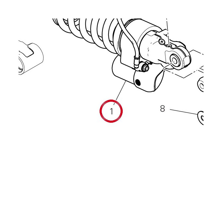 Amortisseur arrière — réf. 36522683A | Ducati Store