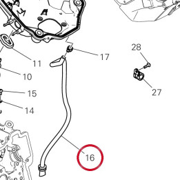 Tuyau drainage airbox — réf. 59018922A | Ducati Store