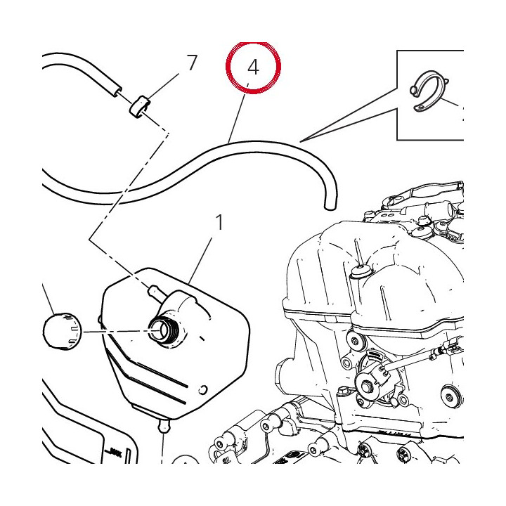 Tube D'Event 93410761A — réf. 93410761A | Ducati Store