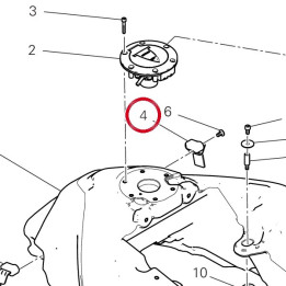 Support gauche 82729341AA — réf. 82729341AA | Ducati Store