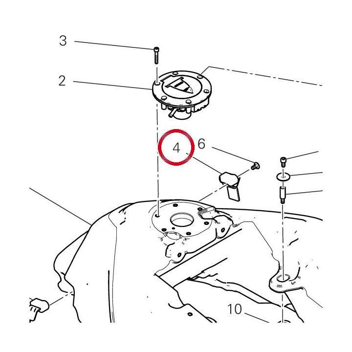 Support gauche 82729341AA — réf. 82729341AA | Ducati Store