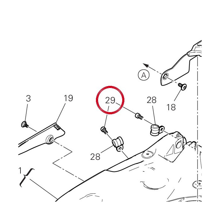 Vis tcei M6X12 77150638B — réf. 77150638B | Ducati Store