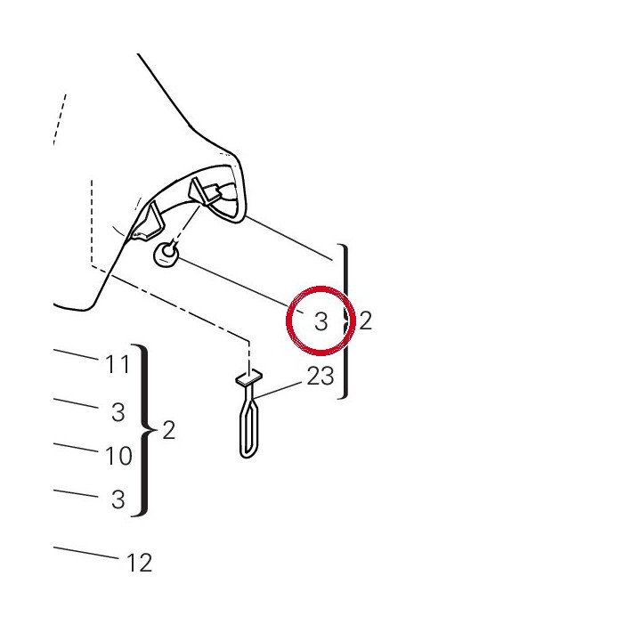 Tampon caoutchouc 86642781A — réf. 86642781A | Ducati Store