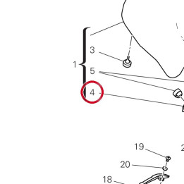 Charniere selle passager — réf. 59517711A | Ducati Store