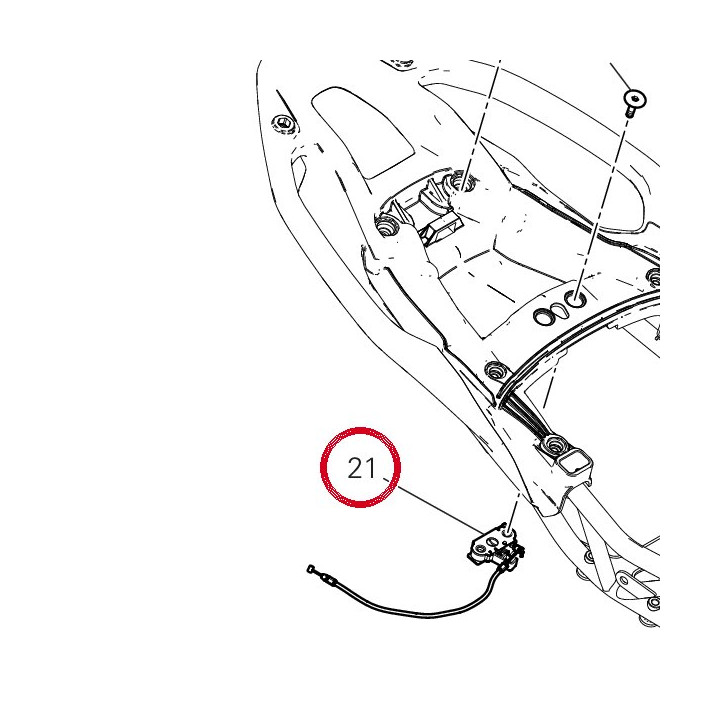 Verrou pour serrure — réf. 59810121A | Ducati Store