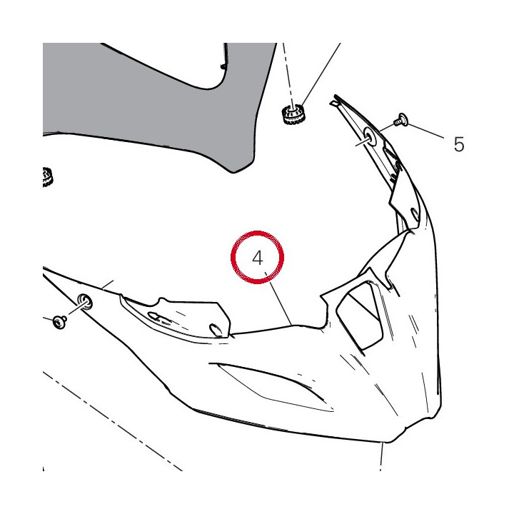 Canalisation 4801F192A — réf. 4801F193A | Ducati Store