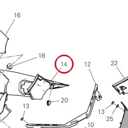Couvercle capot gauche — réf. 48114861A | Ducati Store