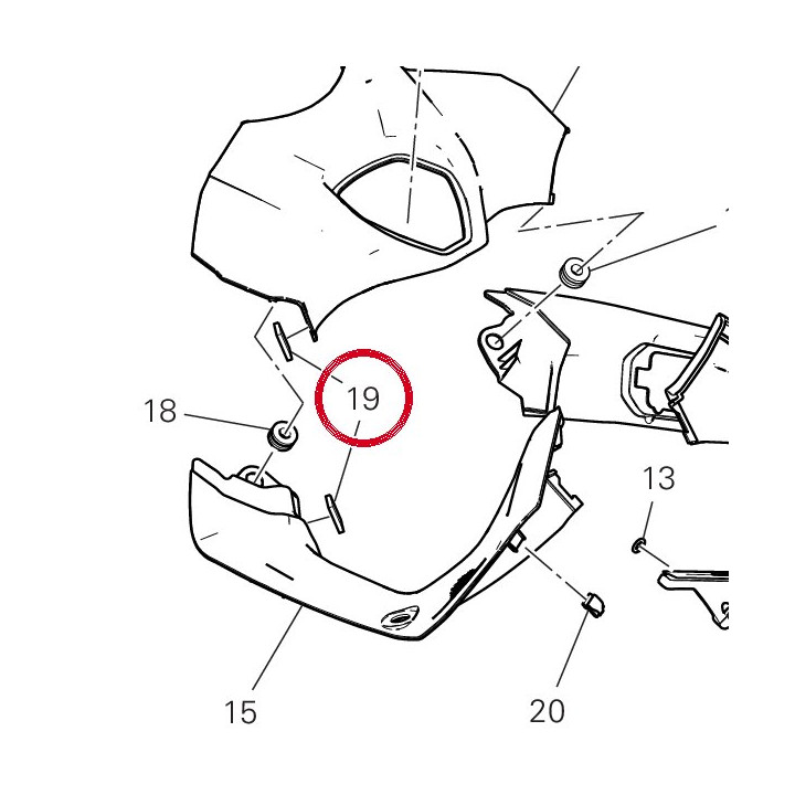 Dual lock 8501B151A — réf. 8501B151A | Ducati Store