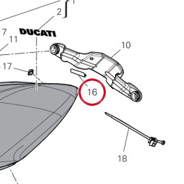 Caoutchouc 76412131A — réf. 76412131A | Ducati Store