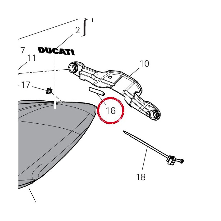 Caoutchouc 76412131A — réf. 76412131A | Ducati Store