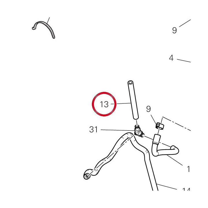 Tube D'Event 935Z0471A — réf. 935Z0471A | Ducati Store