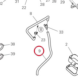 Tuyau en caoutchouc — réf. 935Z0521A | Ducati Store