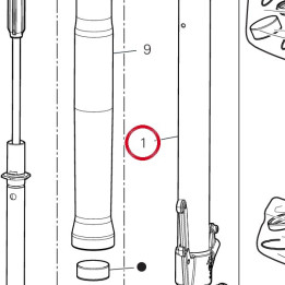 Coulisse droite complète — réf. 34923741A | Ducati Store