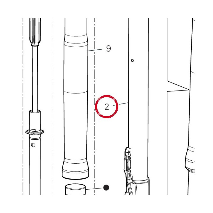 Coulisse gauche complète — réf. 34923751A | Ducati Store