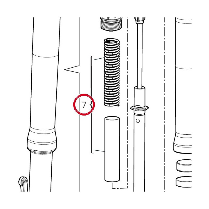 Kit ressort fourche droite — réf. 34923801A | Ducati Store
