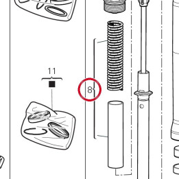 Kit ressort fourche gauche — réf. 34923811A | Ducati Store