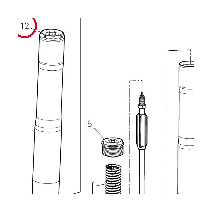 Fourche complète droit — réf. 34421482A | Ducati Store