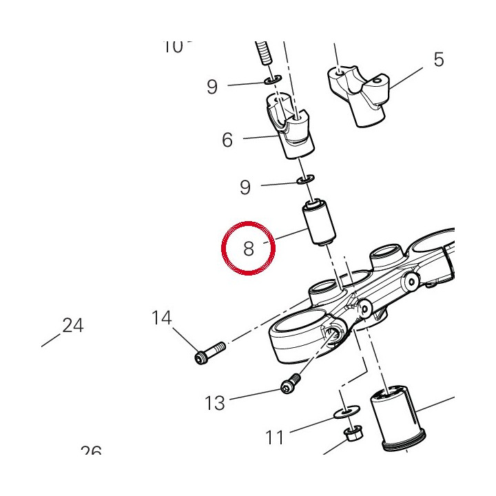 Antivibration 70011131A — réf. 70011131A | Ducati Store