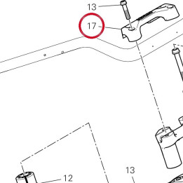 Cavalier guidon, supérieur — réf. 36016521AA | Ducati Store