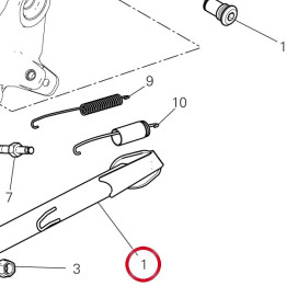 Béquille laterale — réf. 55611472AA | Ducati Store