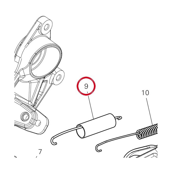 Ressort complet 7992B712AA — réf. 7992B712AA | Ducati Store