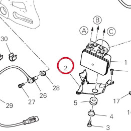 Support centrale cdi — réf. 8301P271A | Ducati Store