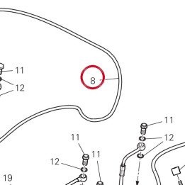 Durite maître cylindre av — réf. 61812161B | Ducati Store
