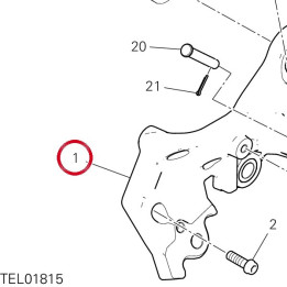 Plaque G. avant 8242A772AA — réf. 8242A772AA | Ducati Store