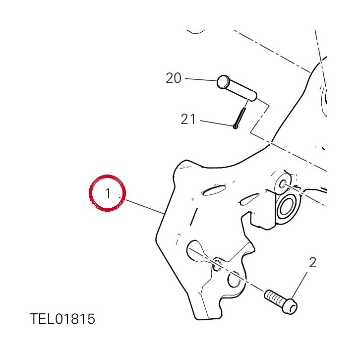 Plaque G. avant 8242A772AA — réf. 8242A772AA | Ducati Store
