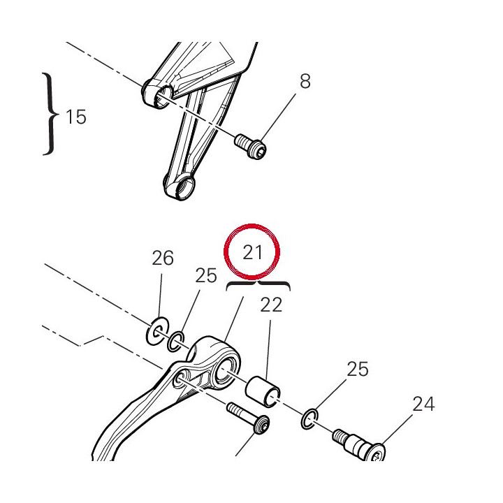Levier de commande — réf. 45623782AA | Ducati Store