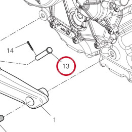 Pivot Repose-Pieds — réf. 82116011AA | Ducati Store