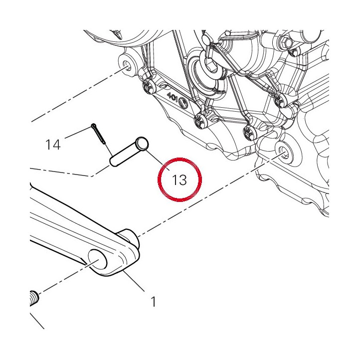 Pivot Repose-Pieds — réf. 82116011AA | Ducati Store