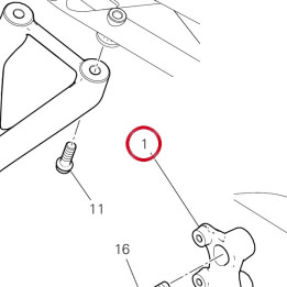 Plaque D. avant 8242A761AA — réf. 8242A761AA | Ducati Store