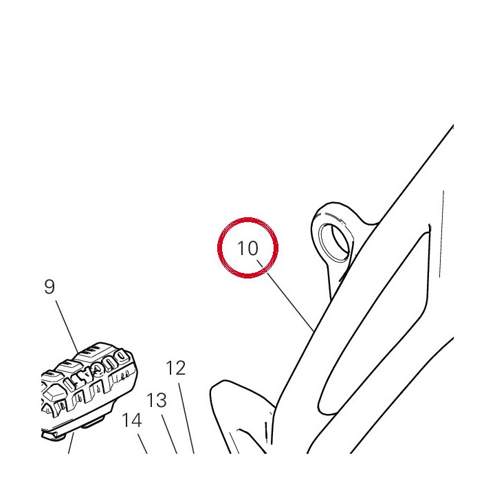 Plaque D. arrière — réf. 8241A751AA | Ducati Store