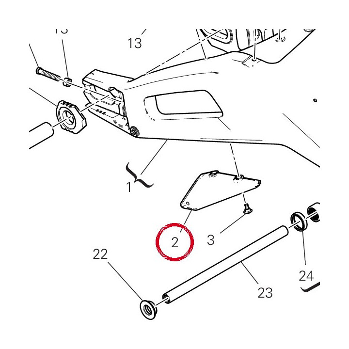 Aileron Cache-Chaîne — réf. 44610711A | Ducati Store