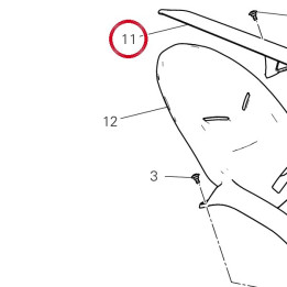 Pinna bavette Garde-Boue — réf. 44610721A | Ducati Store