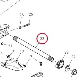 Pivot roue arrière — réf. 81911001AA | Ducati Store