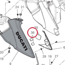 Tampon 86612421B — réf. 86612421B | Ducati Store