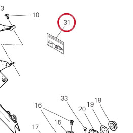 Decalcomanie réglage chaîne — réf. 43315671A | Ducati Store