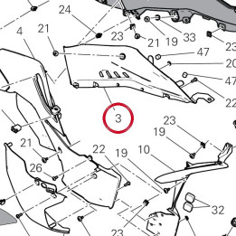 Bande réservoir droit — réf. 4801F202A | Ducati Store