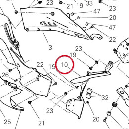 Protection radiateur droit — réf. 4801F071B | Ducati Store